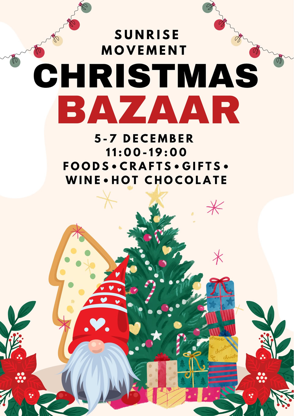 Christmas Bazaar 2023 by the Sunrise Movement